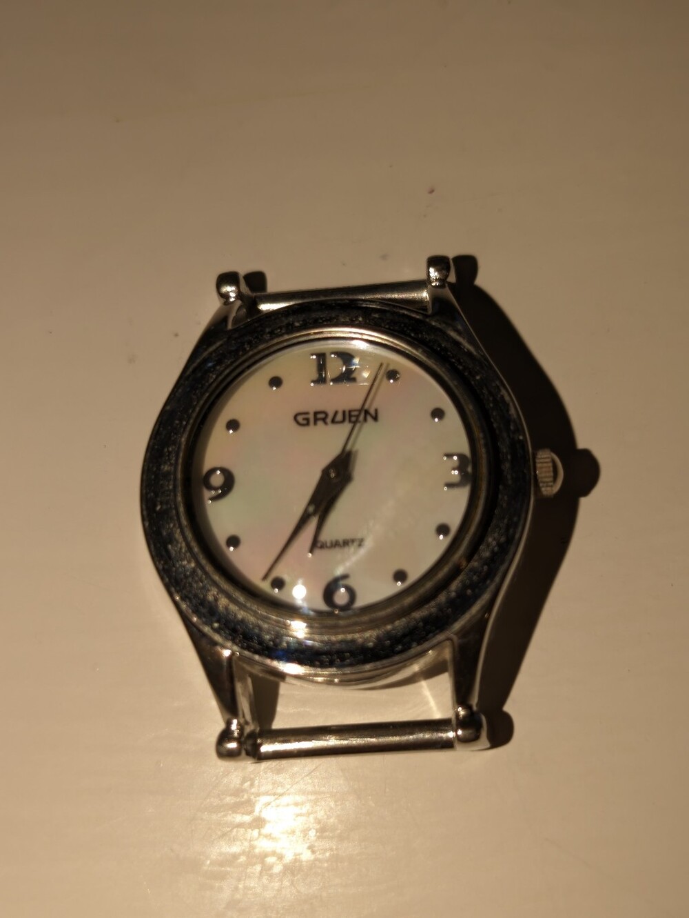 Gruen Watch Face Quartz Pearl Dial